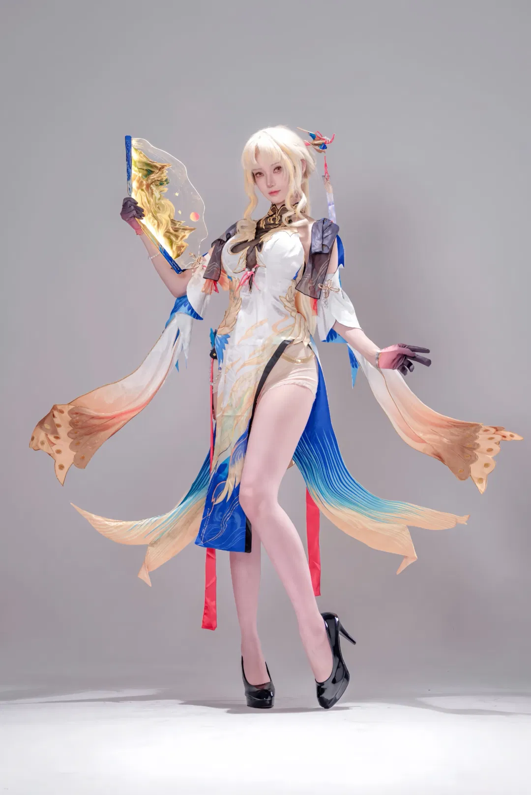【穗穗cos】鸣潮国风旗袍，细节与质感的心血呈现 - 第 2 张