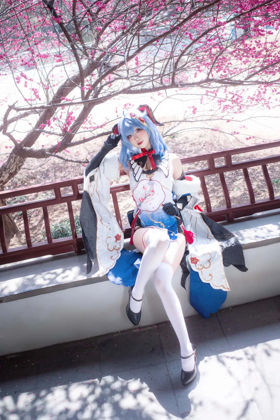 【甘雨cos】原神甘雨雪中紅梅旗袍 - 第 4 張