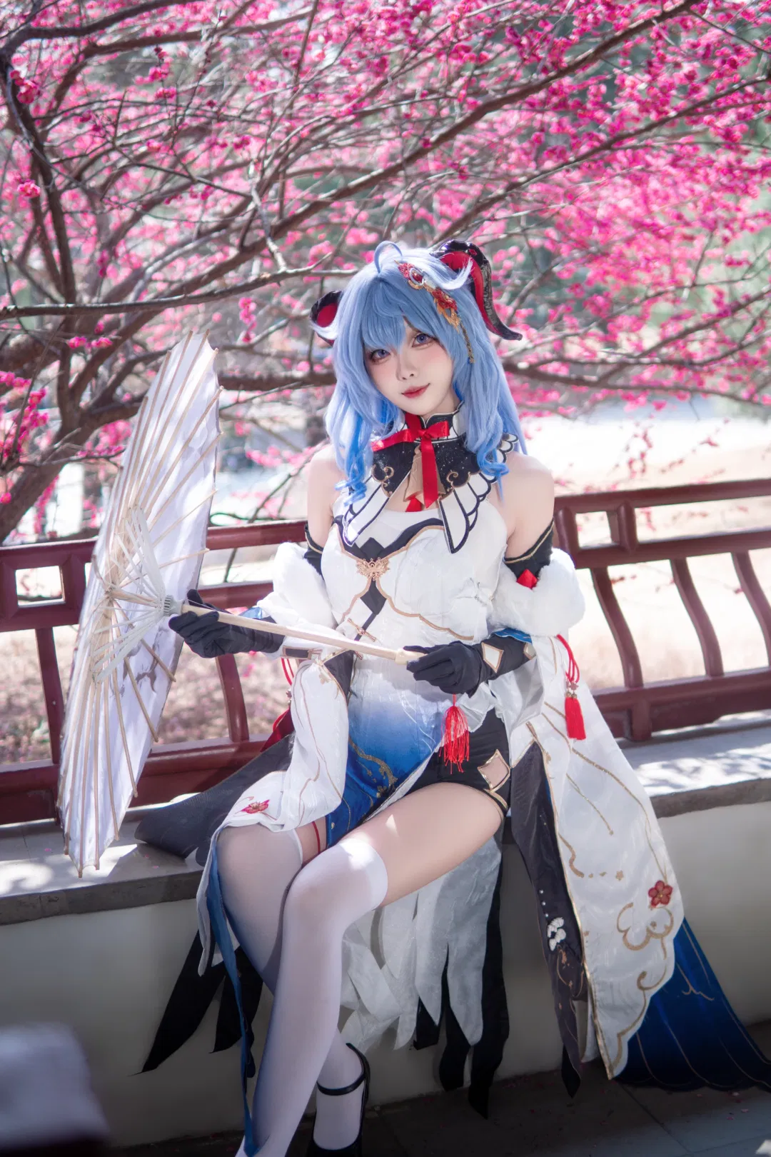 【甘雨cos】原神甘雨雪中紅梅旗袍 - 第 5 張
