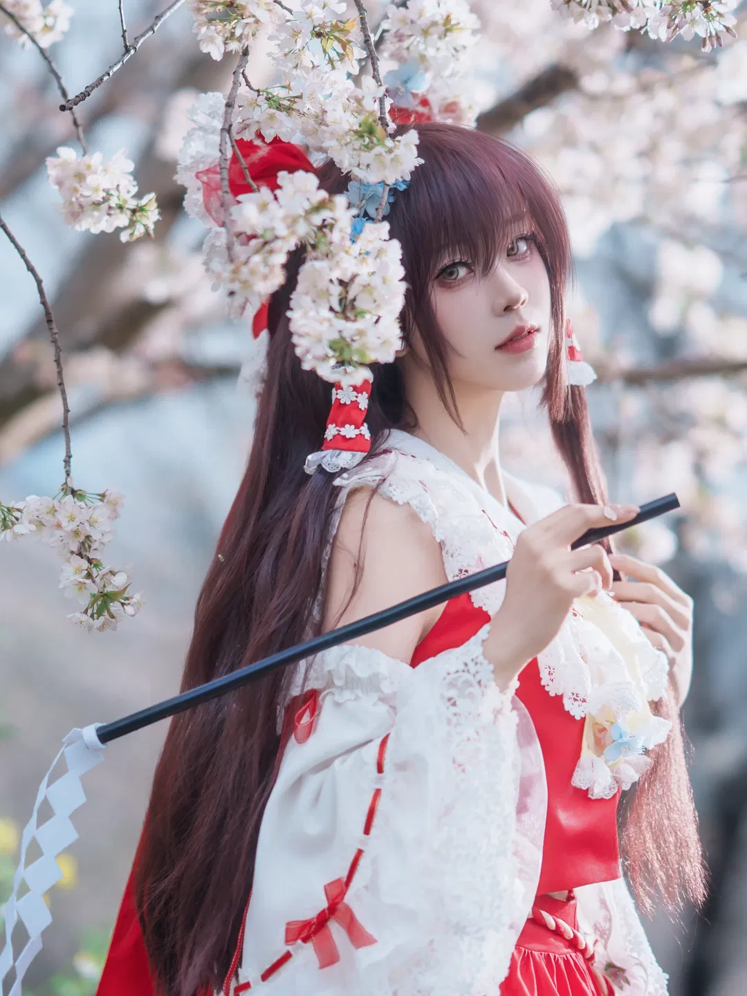 【博麗靈夢cos】東方Project的春日櫻花記錄 - 第 1 張