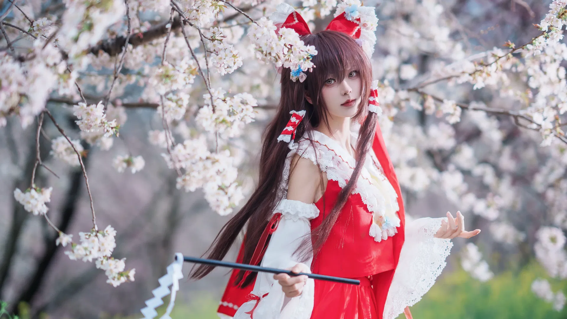 【博麗靈夢cos】東方Project的春日櫻花記錄 - 第 3 張
