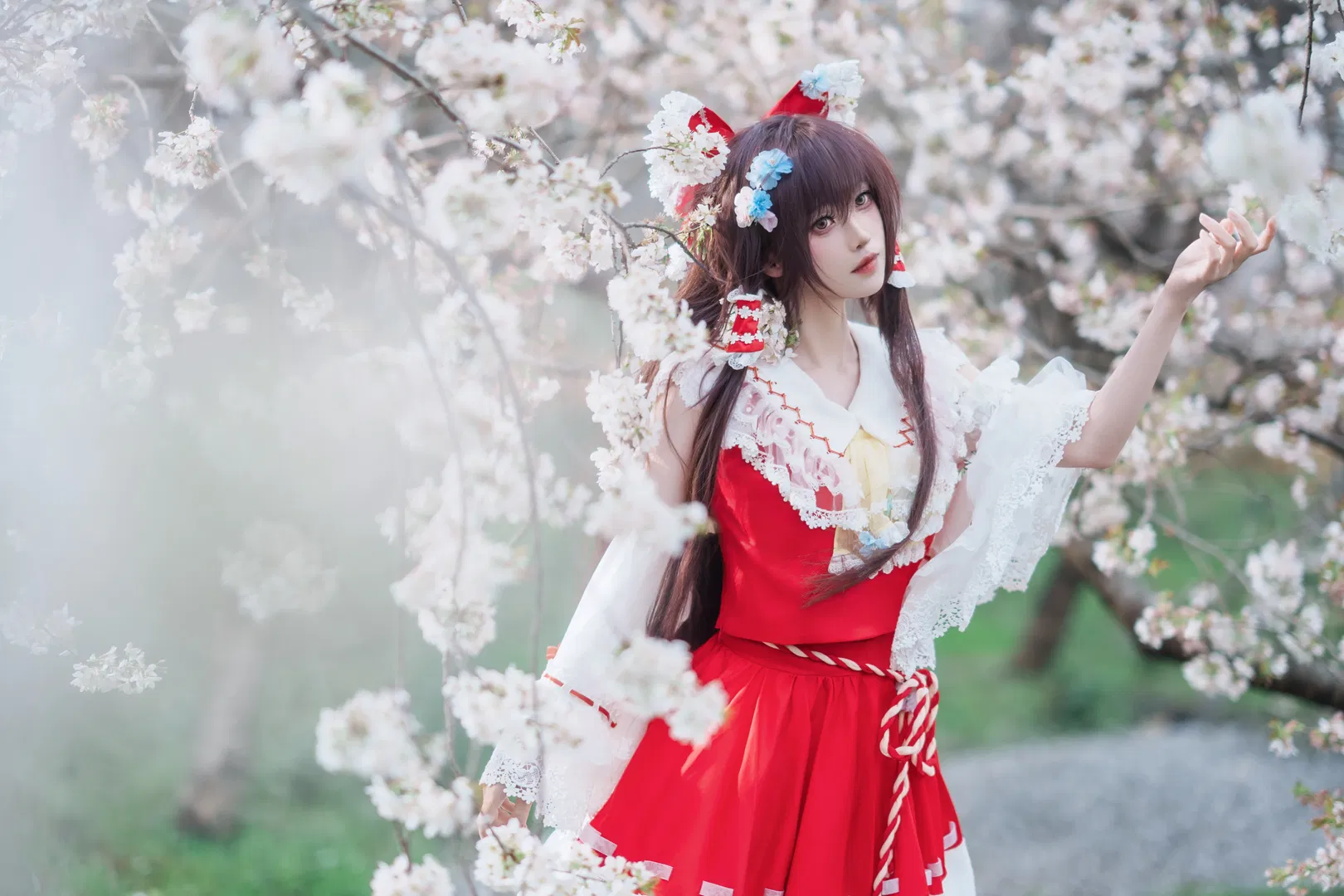 【博麗靈夢cos】東方Project的春日櫻花記錄 - 第 4 張
