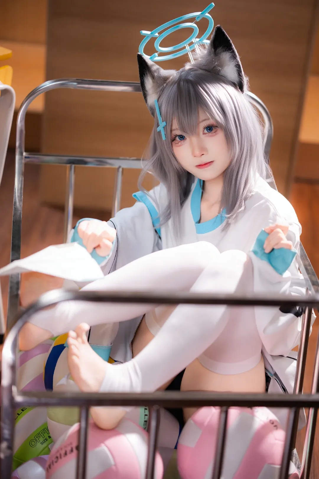 【砂狼白子cos】蔚蓝档案排球馆的体操服分享 - 第 2 张