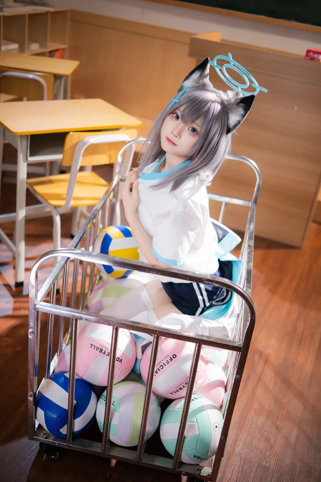 【砂狼白子cos】蔚蓝档案排球馆的体操服分享 - 第 3 张