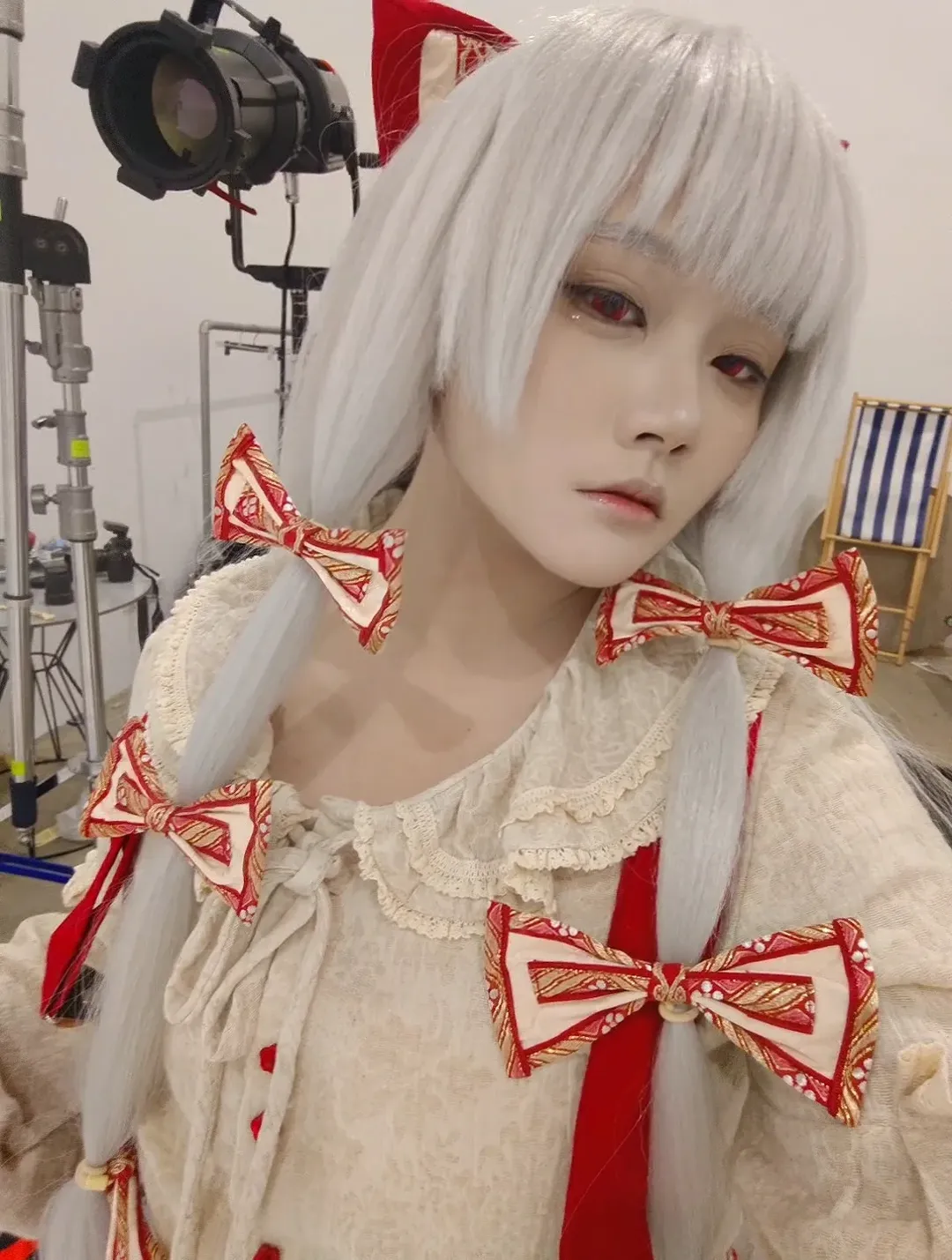 【藤原妹红cos】东方Project 摄影棚试妆记录 - 第 2 张