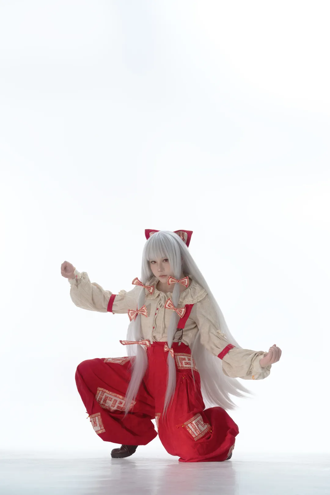 【藤原妹红cos】东方永夜抄的竹林之火，私下其实是不良少女 - 第 4 张