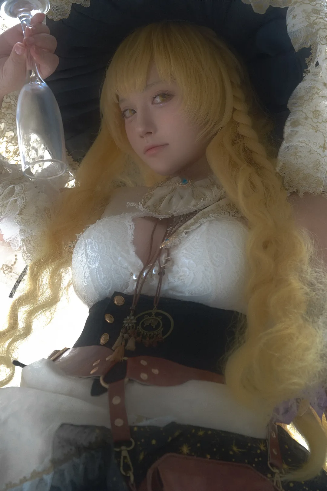【雾雨魔理沙cos】东方Project金发魔女的白棚光影记录 - 第 5 张