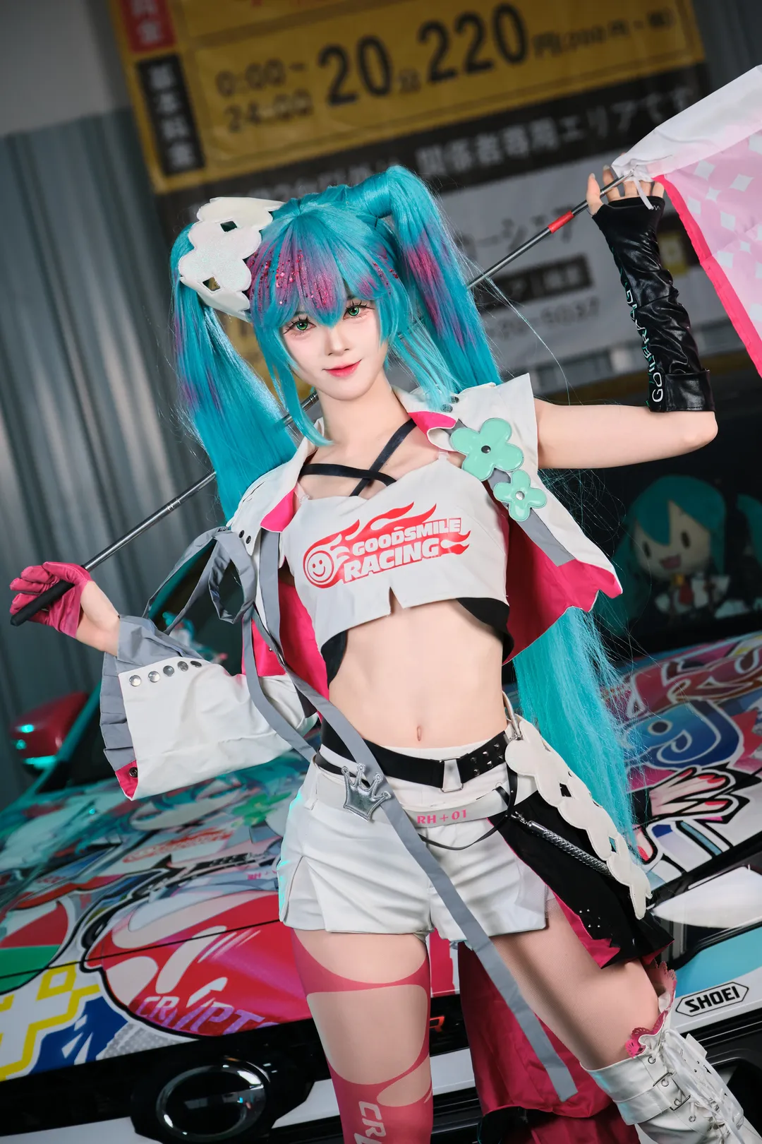 【初音未来cos】车库里的赛车初音，呈现速度与激情 - 第 5 张