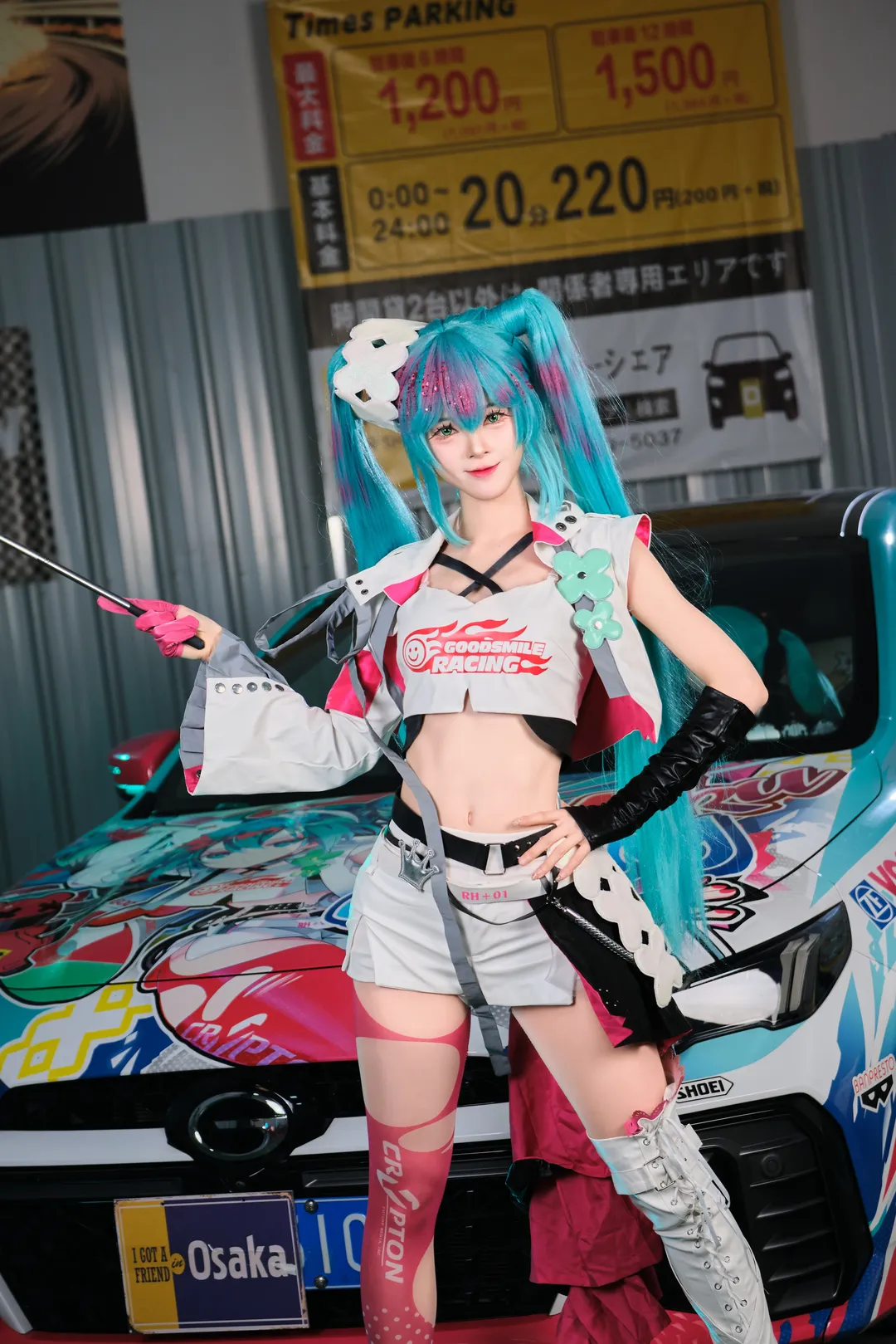 【初音未来cos】车库里的赛车初音，呈现速度与激情 - 第 6 张