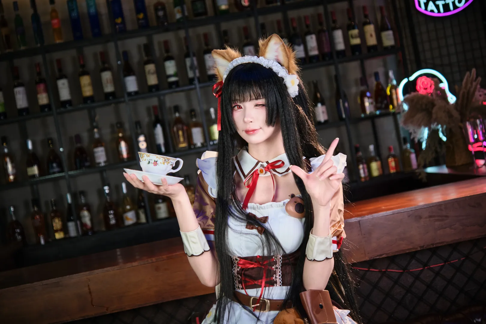 【千咲cos】鸣潮千咲女仆咖啡厅，这套搭配绝了 - 第 18 张
