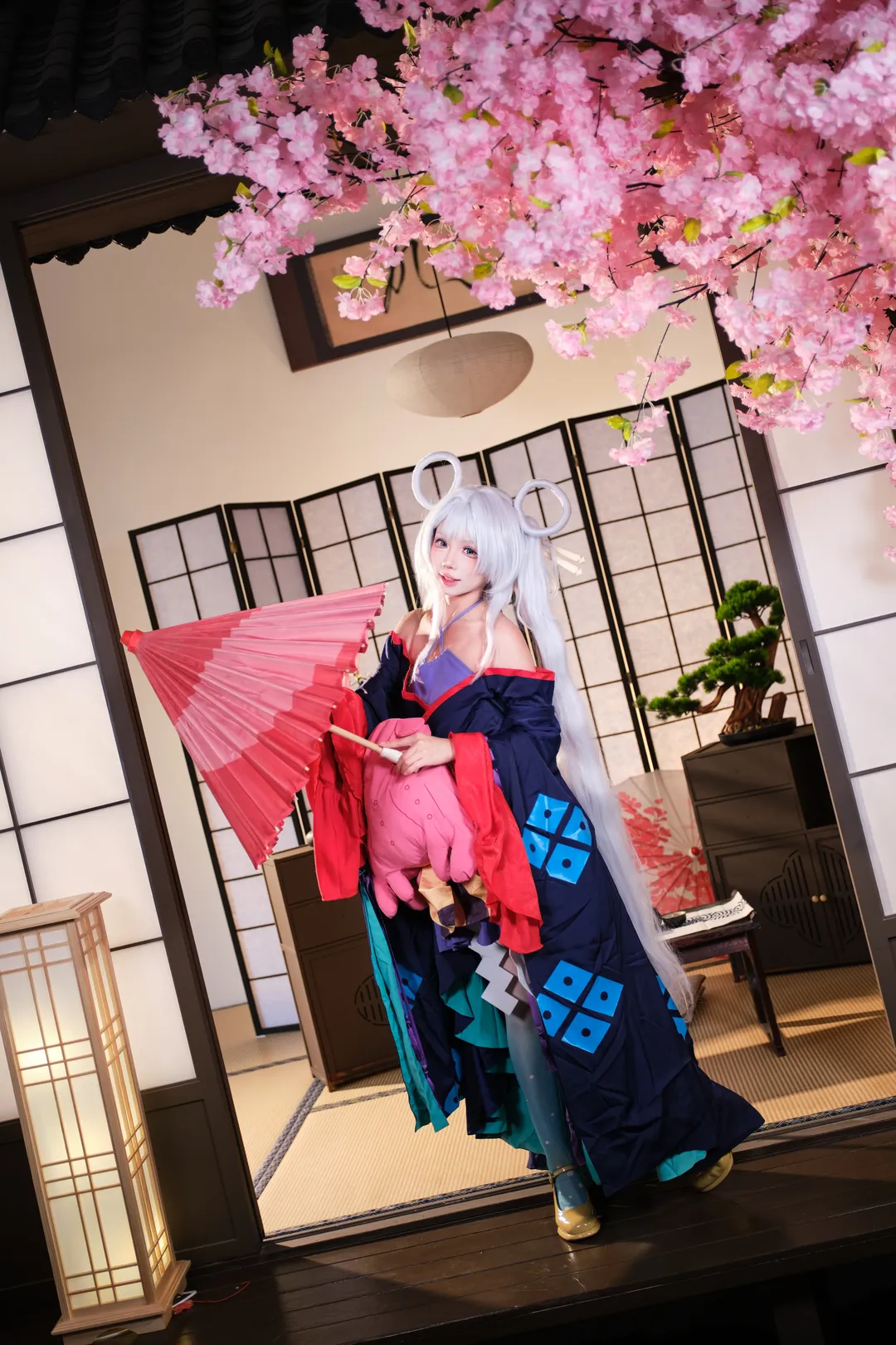 【月见八千代cos】超时空辉夜姬 樱花树下的和风之约 - 第 12 张