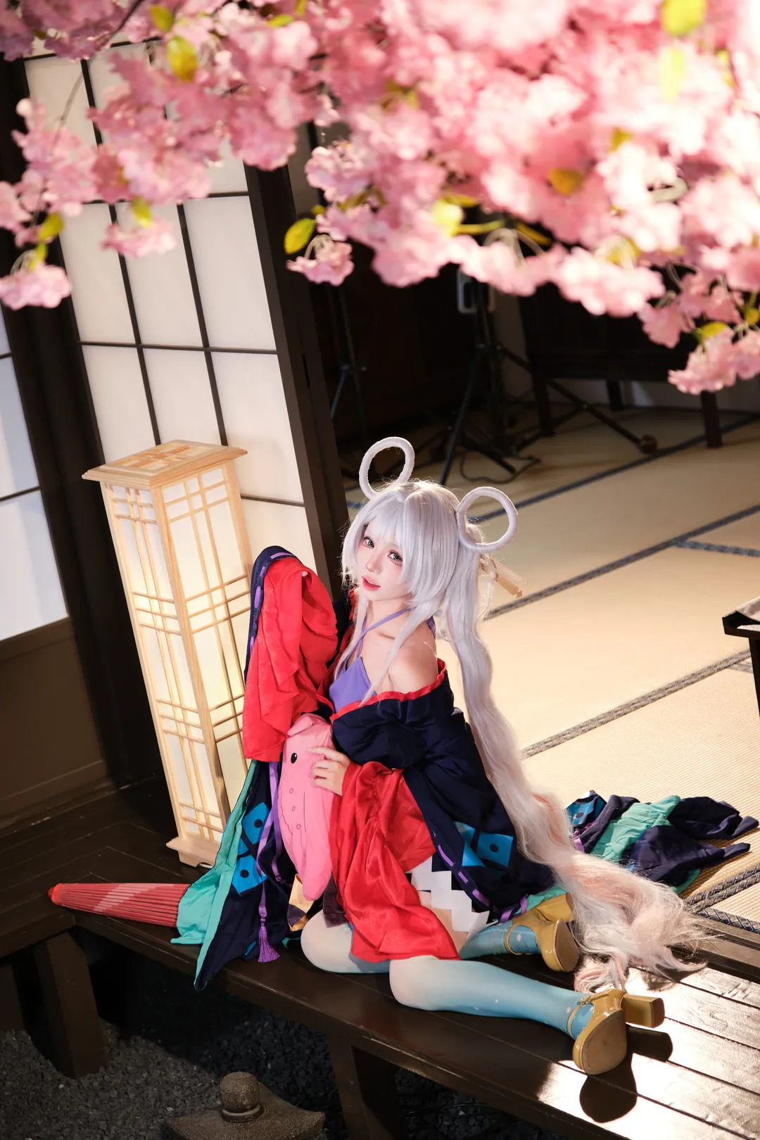 【月见八千代cos】超时空辉夜姬 樱花树下的和风之约 - 第 8 张