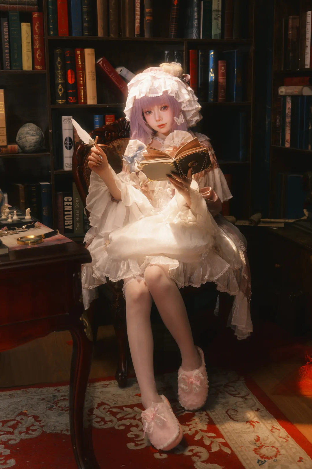 【帕秋莉cos】东方Project七曜魔女的图书馆静谧时光 - 第 1 张