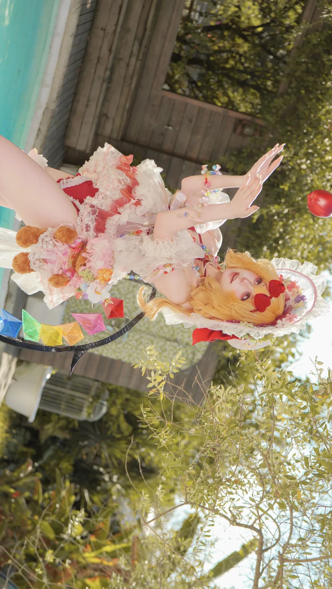 【芙兰朵露cos】东方Project二设泳装，阳光下的夏日精灵 - 第 5 张