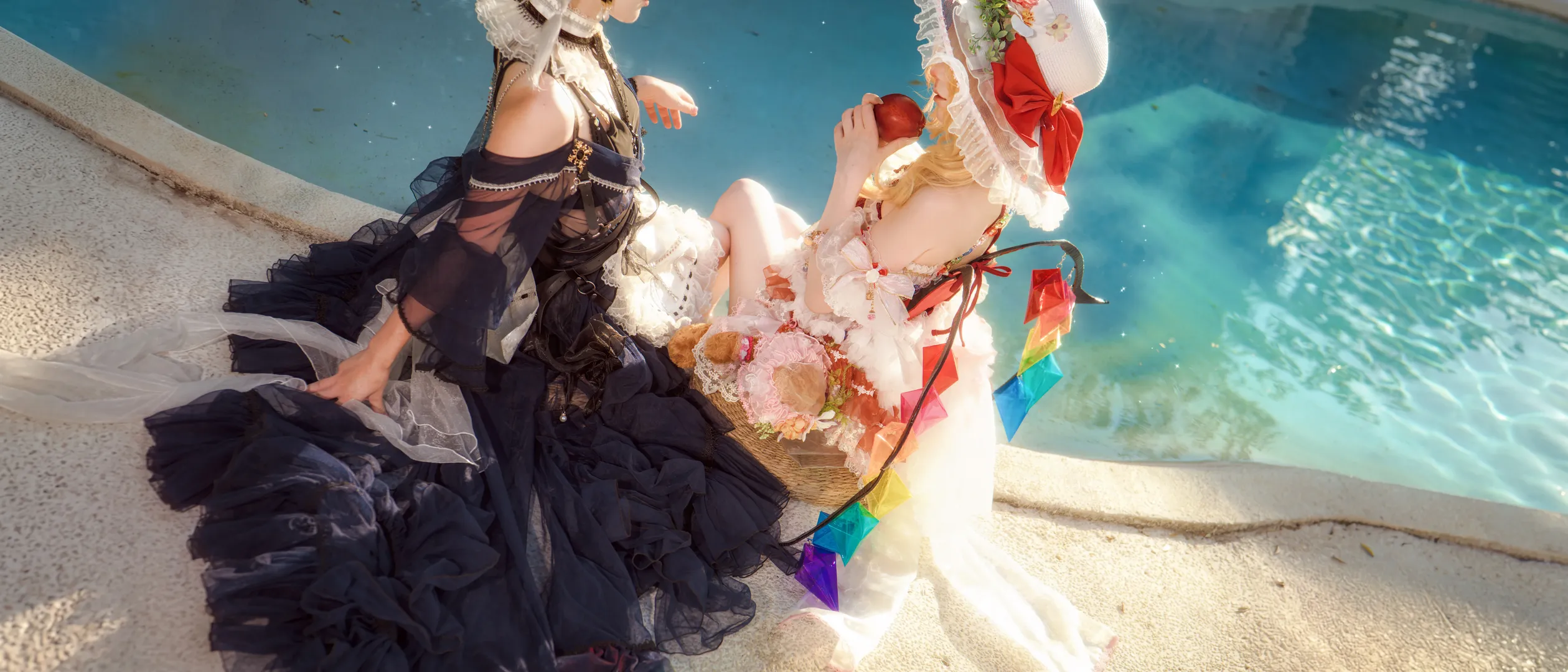【芙兰朵露cos】东方project二小姐与女仆长夏日双人外景 - 第 3 张