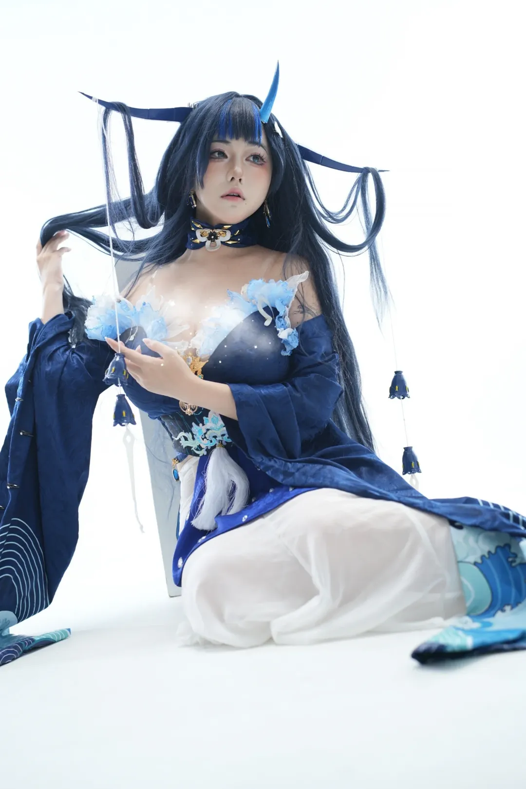 【云龙cos】碧蓝航线云龙，蓝白交织的海洋幻想 - 第 1 张