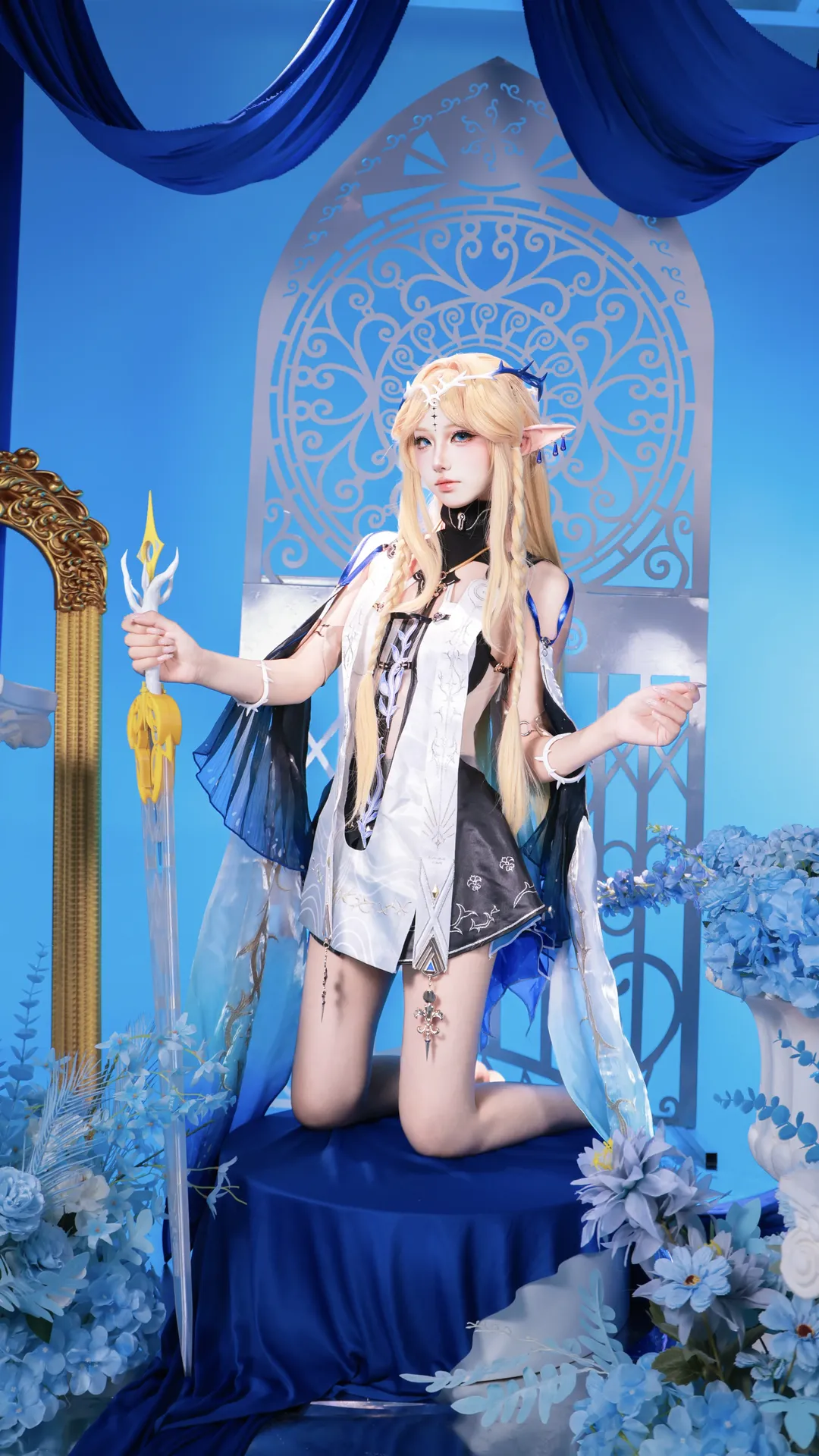 【卡提希婭cos】鳴潮聖女造型，藍白漸變的清冷感 - 第 4 張