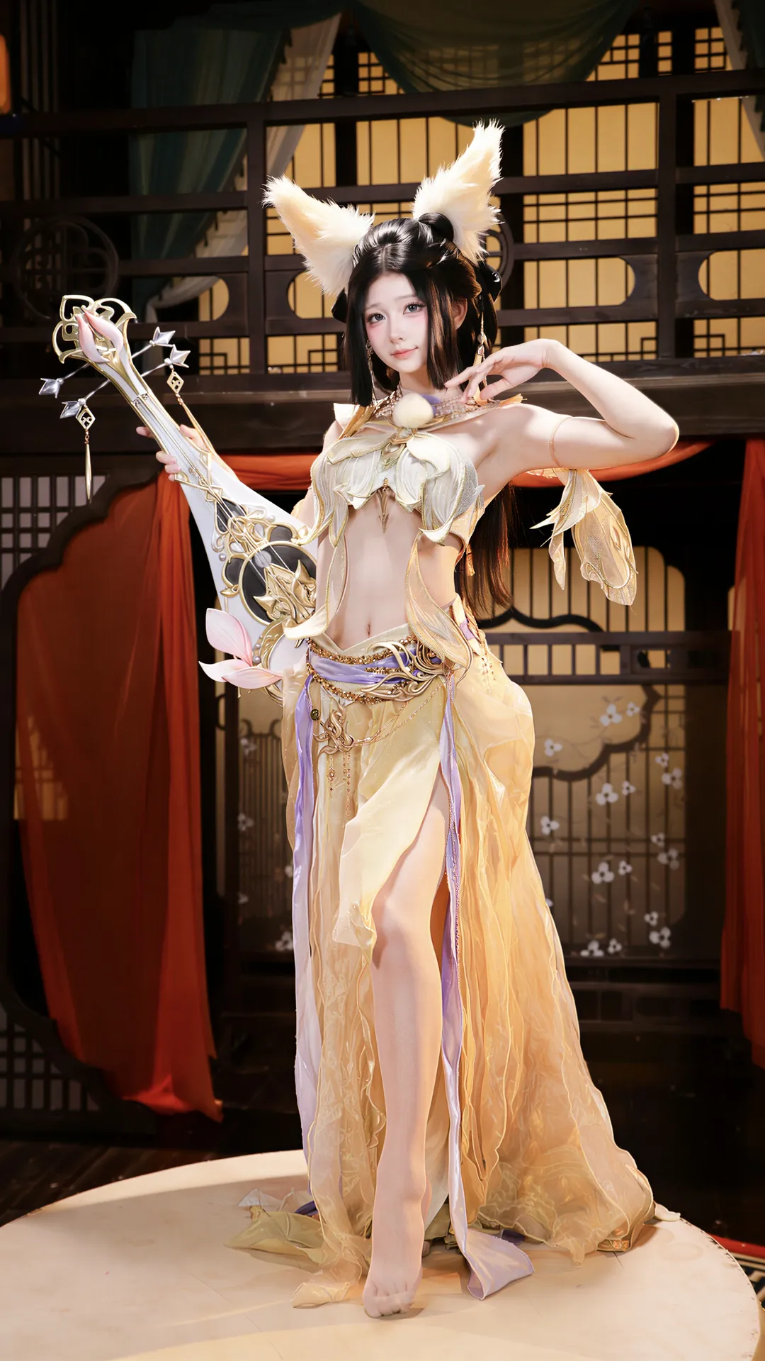 【狐仙cos】逆水寒手游：狐语琵琶，风月入怀 - 第 3 张