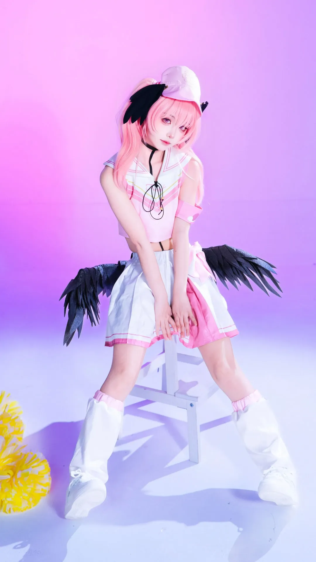 【下江小春cos】蔚蓝档案的粉色啦啦队小春 - 第 2 张
