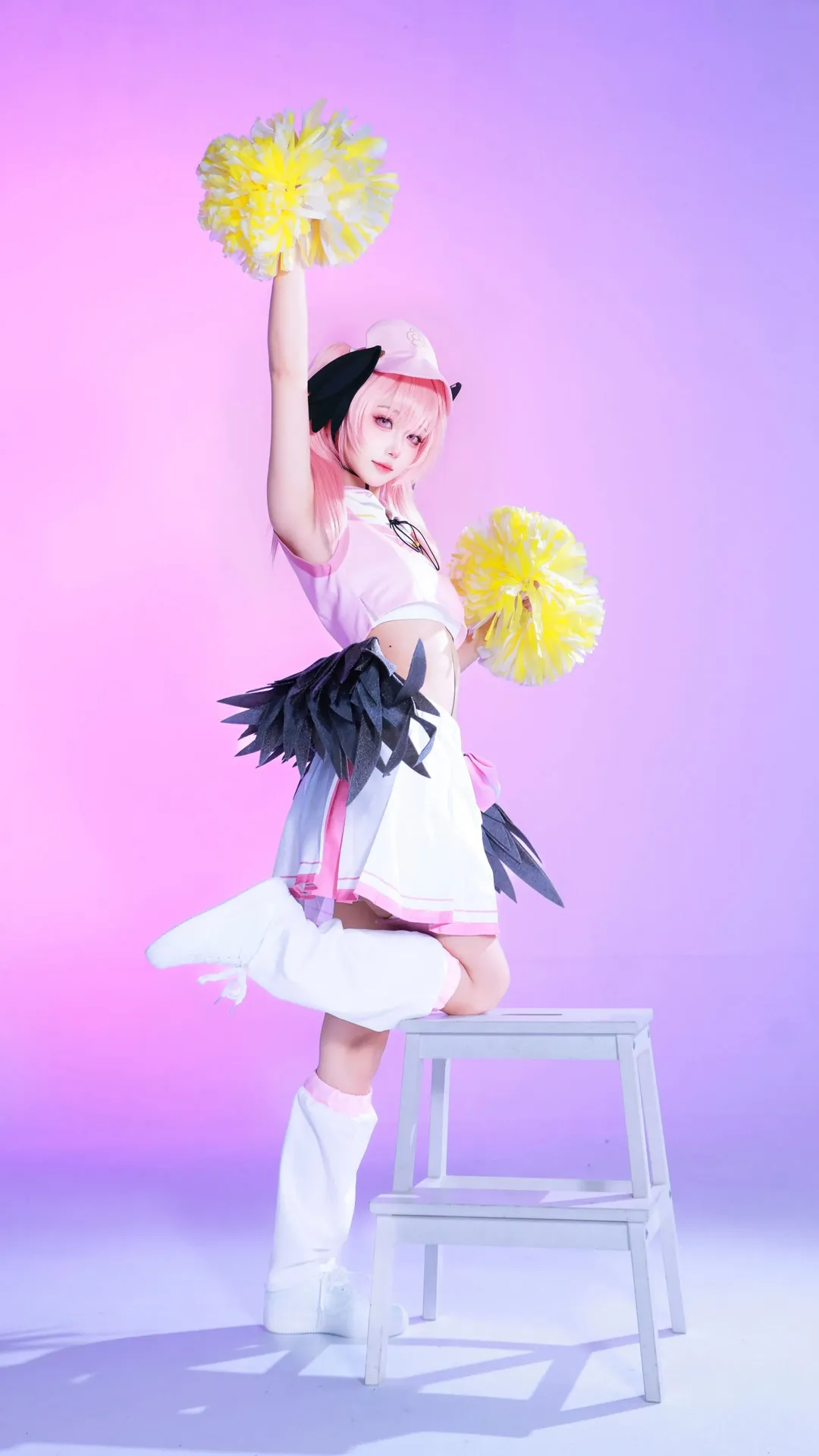 【下江小春cos】蔚蓝档案的粉色啦啦队小春 - 第 3 张