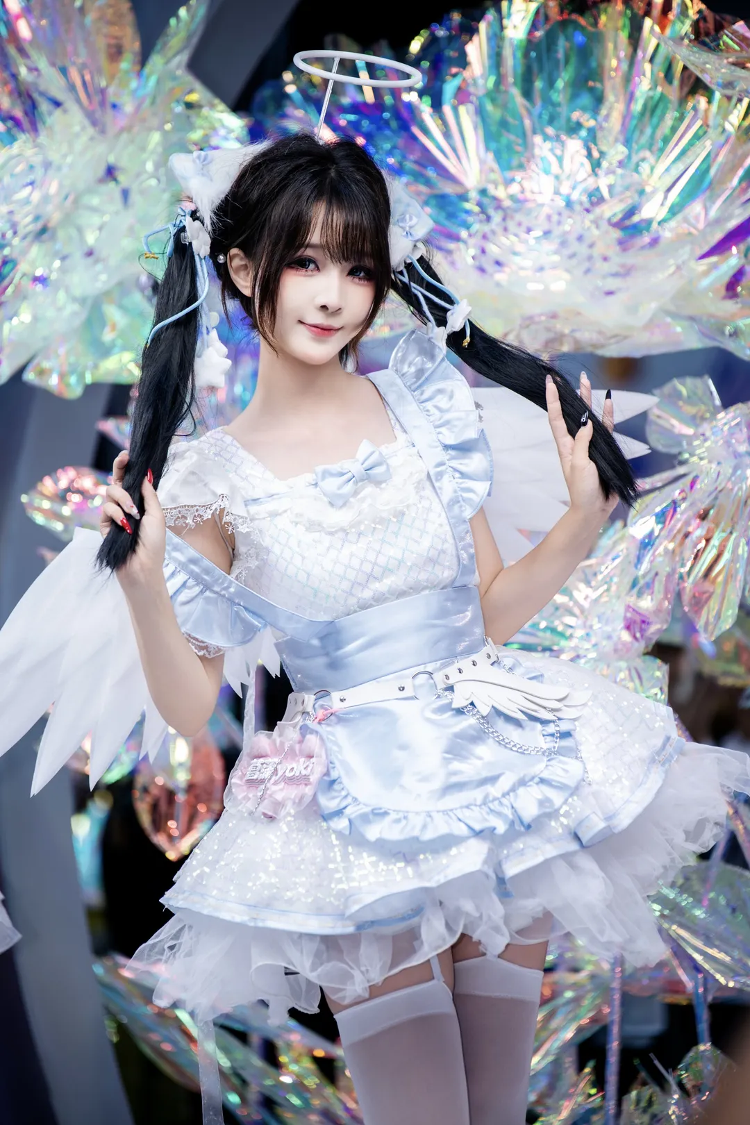 ChinaJoy索尼展臺的精靈女僕裝扮，黑紫哥特風真的很出片 - 第 2 張