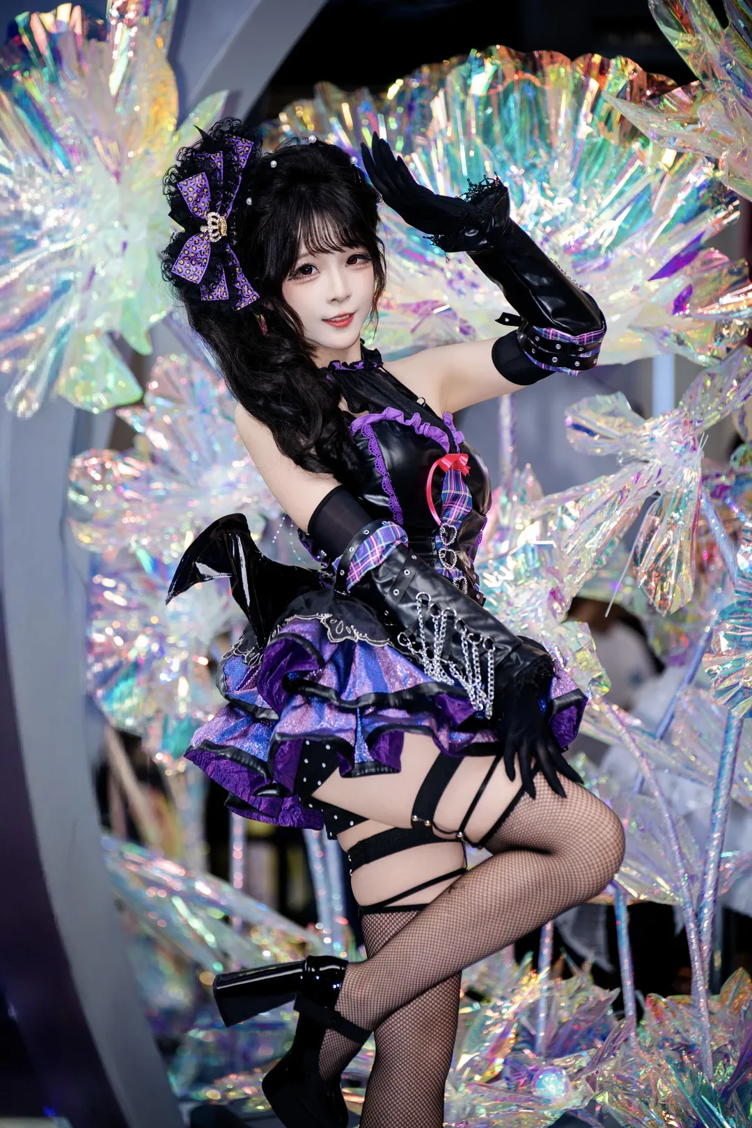 ChinaJoy索尼展臺的精靈女僕裝扮，黑紫哥特風真的很出片 - 第 6 張