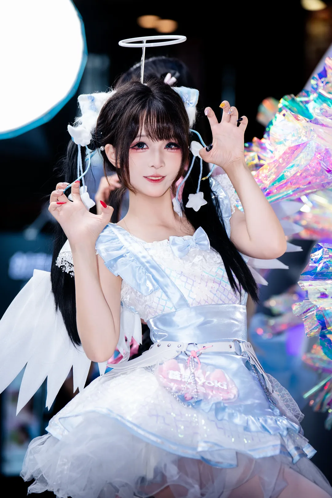 ChinaJoy索尼展臺的精靈女僕裝扮，黑紫哥特風真的很出片 - 第 8 張
