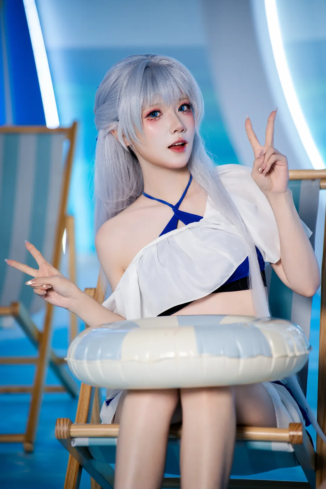 【百眼巨人cos】夏日泳池边的清爽假日 - 第 2 张