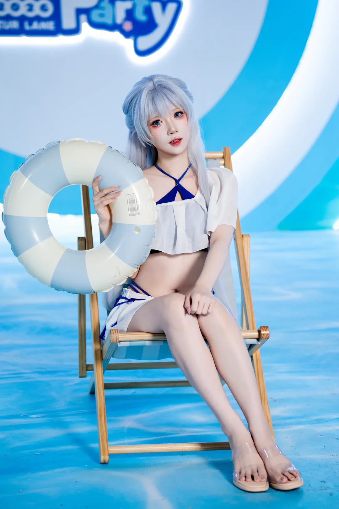 【百眼巨人cos】夏日泳池边的清爽假日 - 第 3 张