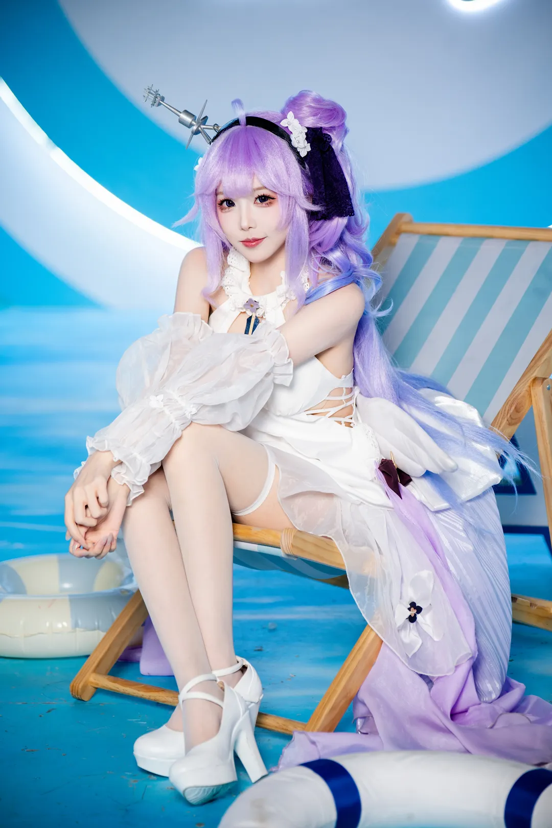 【独角兽cos】碧蓝航线独角兽的夏日清凉装扮 - 第 3 张