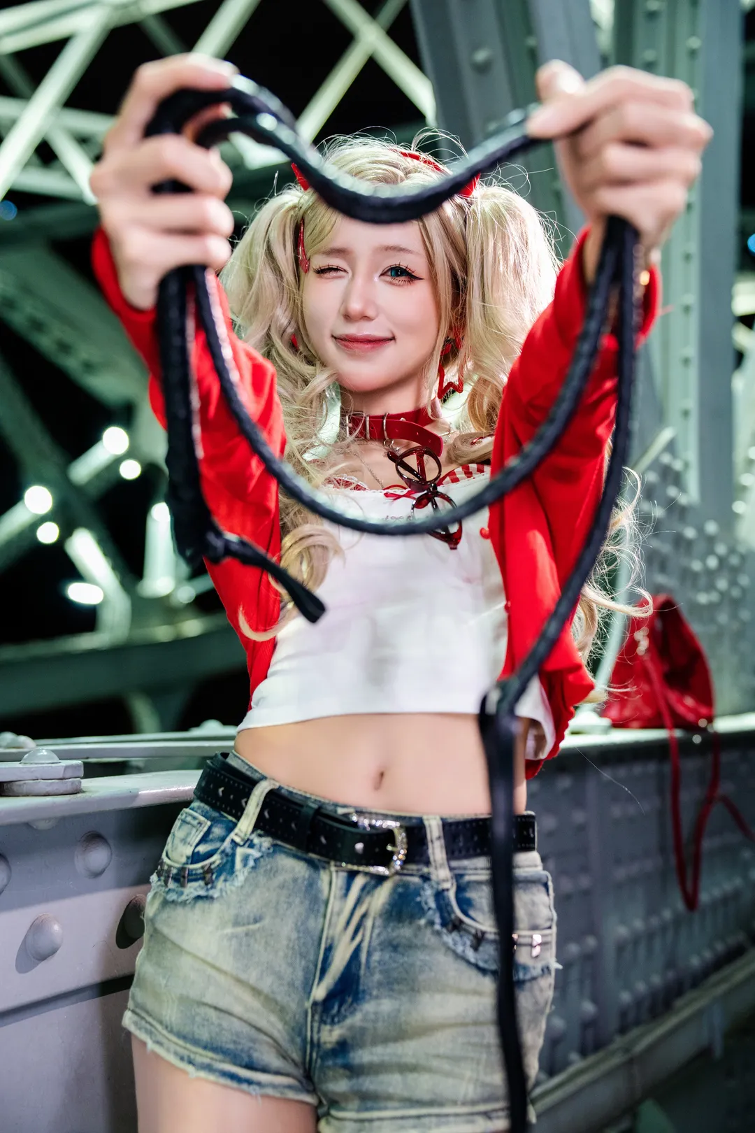【高卷杏cos】女神异闻录5高卷杏私设，甜御辣妹的夜拍记录 - 第 3 张