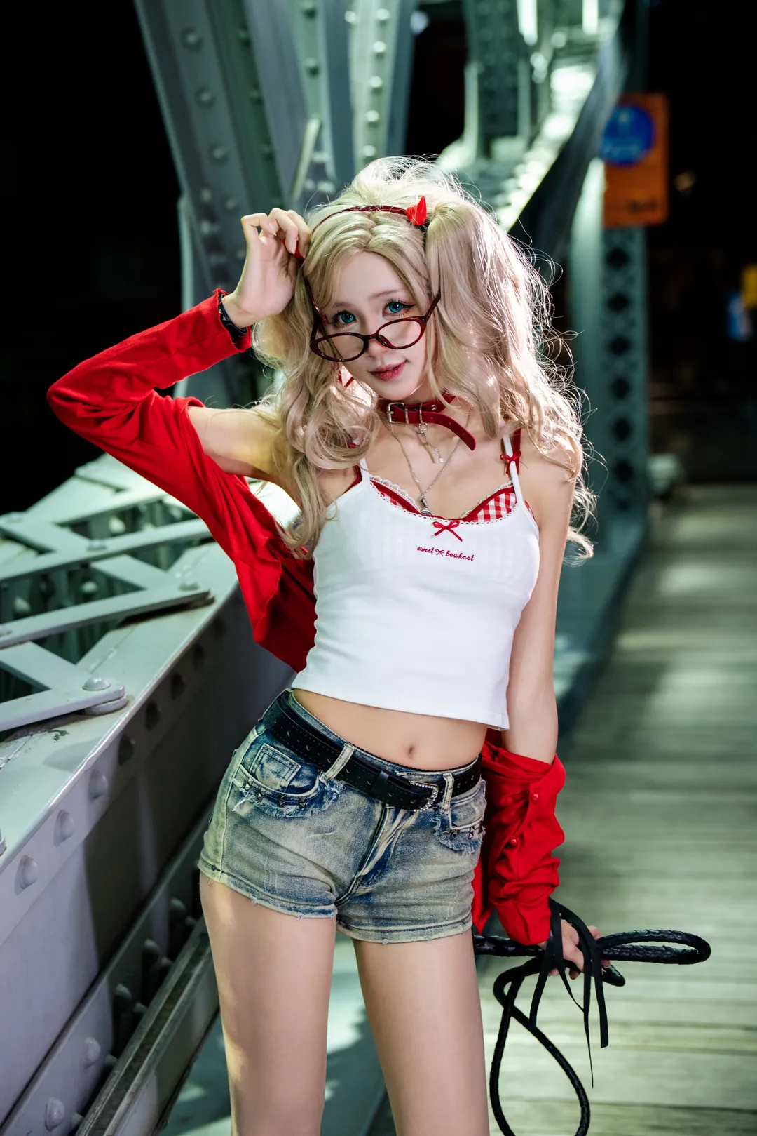 【高卷杏cos】女神异闻录5高卷杏私设，甜御辣妹的夜拍记录 - 第 5 张