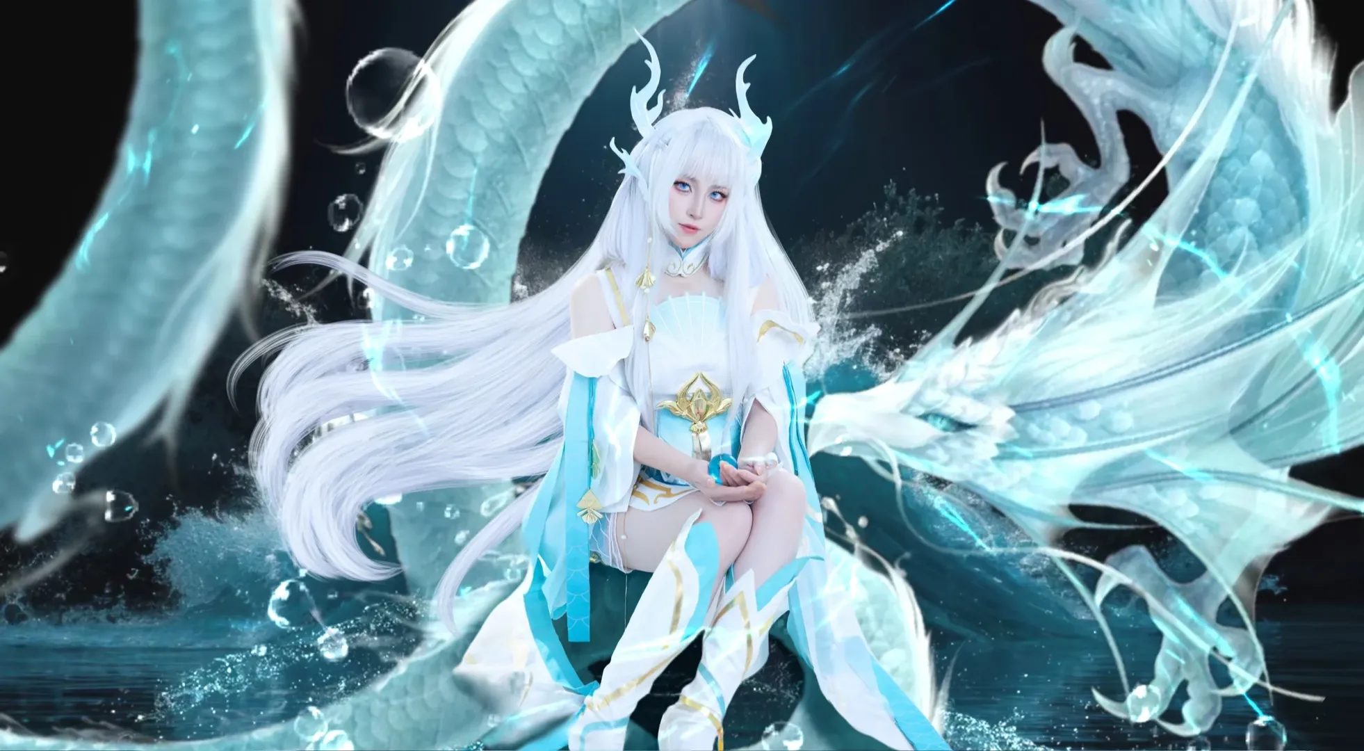 【小青龙cos】第一次拍正片，冷面感还得继续练 - 第 5 张