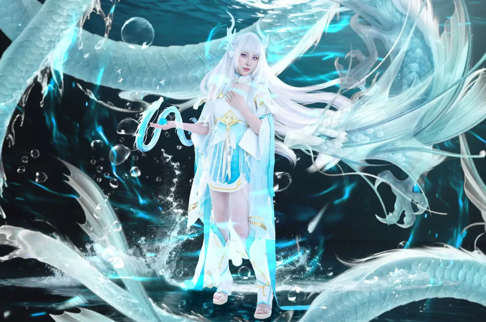 【小青龙cos】第一次拍正片，冷面感还得继续练 - 第 6 张