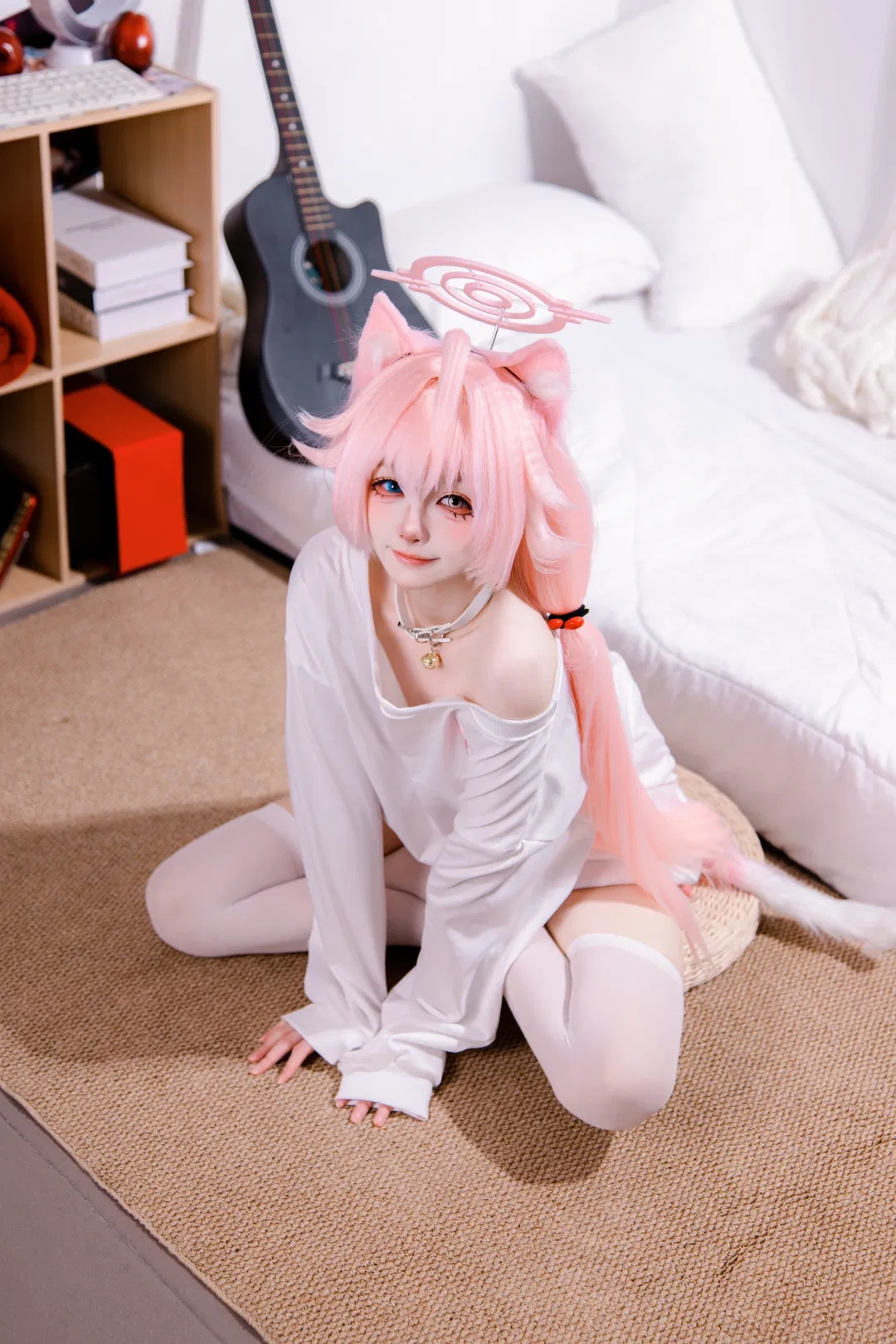 【小鸟游星野cos】蔚蓝档案的慵懒猫猫，今日份卖萌达成 - 第 1 张
