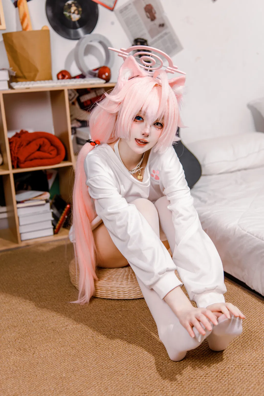 【小鸟游星野cos】蔚蓝档案的慵懒猫猫，今日份卖萌达成 - 第 3 张