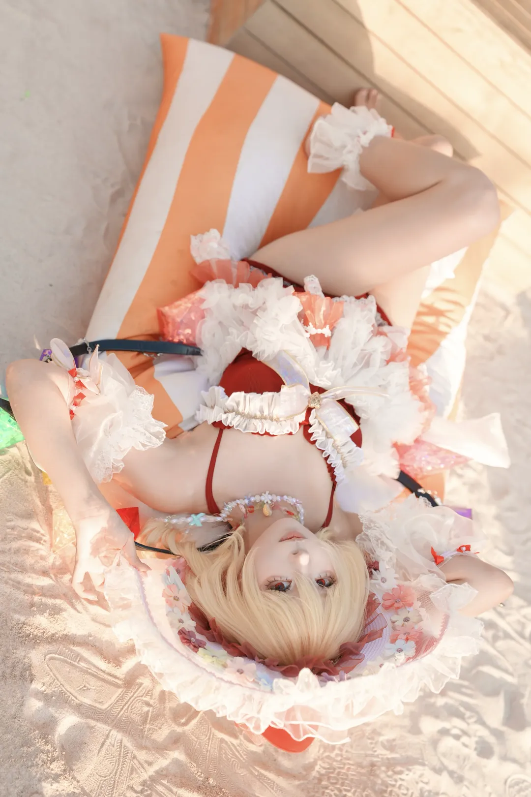 【芙兰朵露cos】东方Project的夏日沙滩泳装记录 - 第 1 张