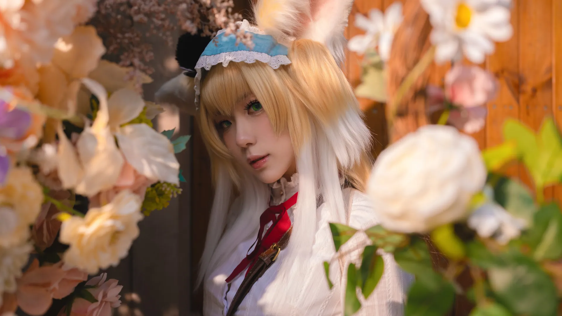 【铃兰cos】明日方舟花海中的恬静定格 - 第 3 张