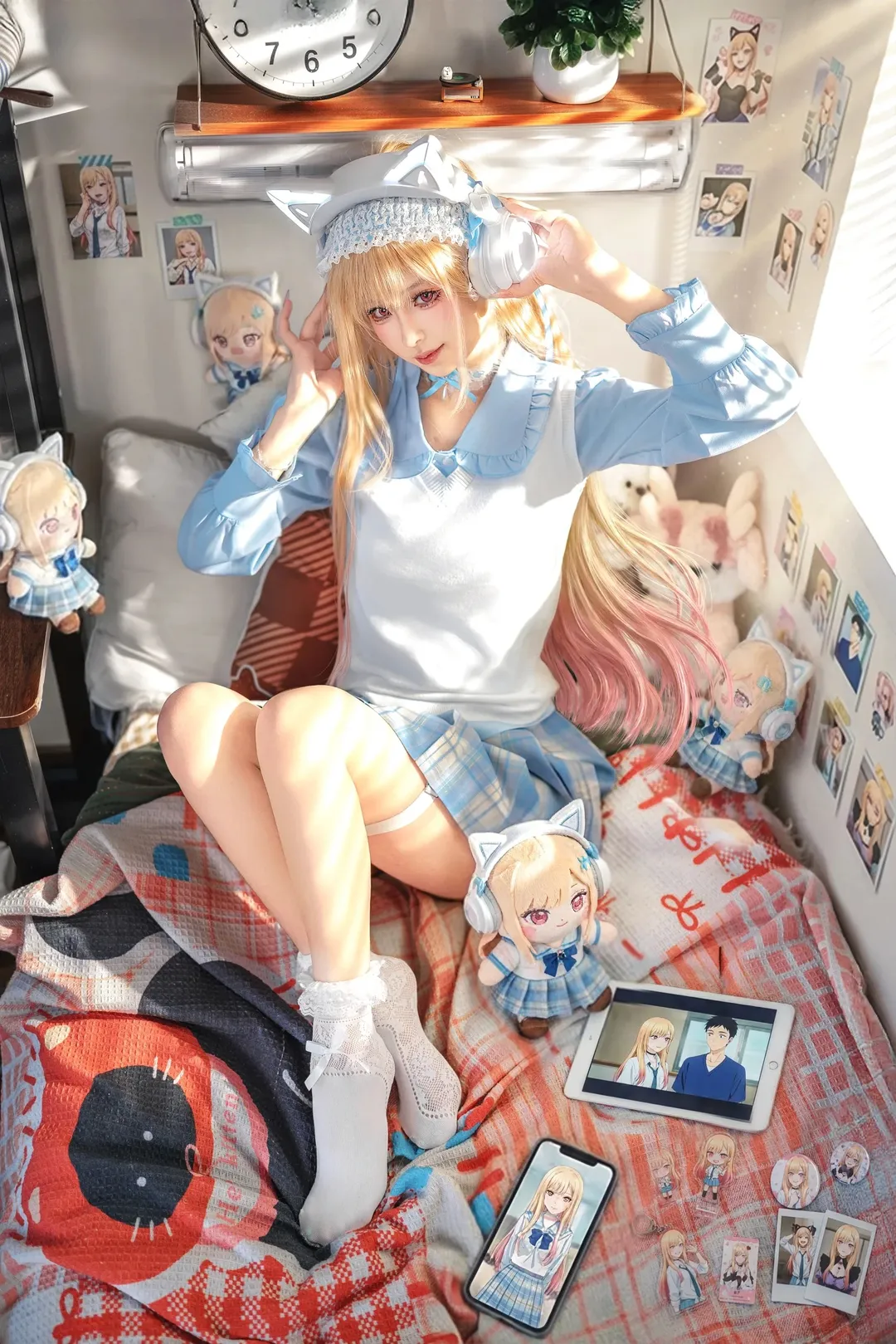 【喜多川海梦cos】水色天使的午休时光，更衣人偶坠入爱河的梦幻瞬间