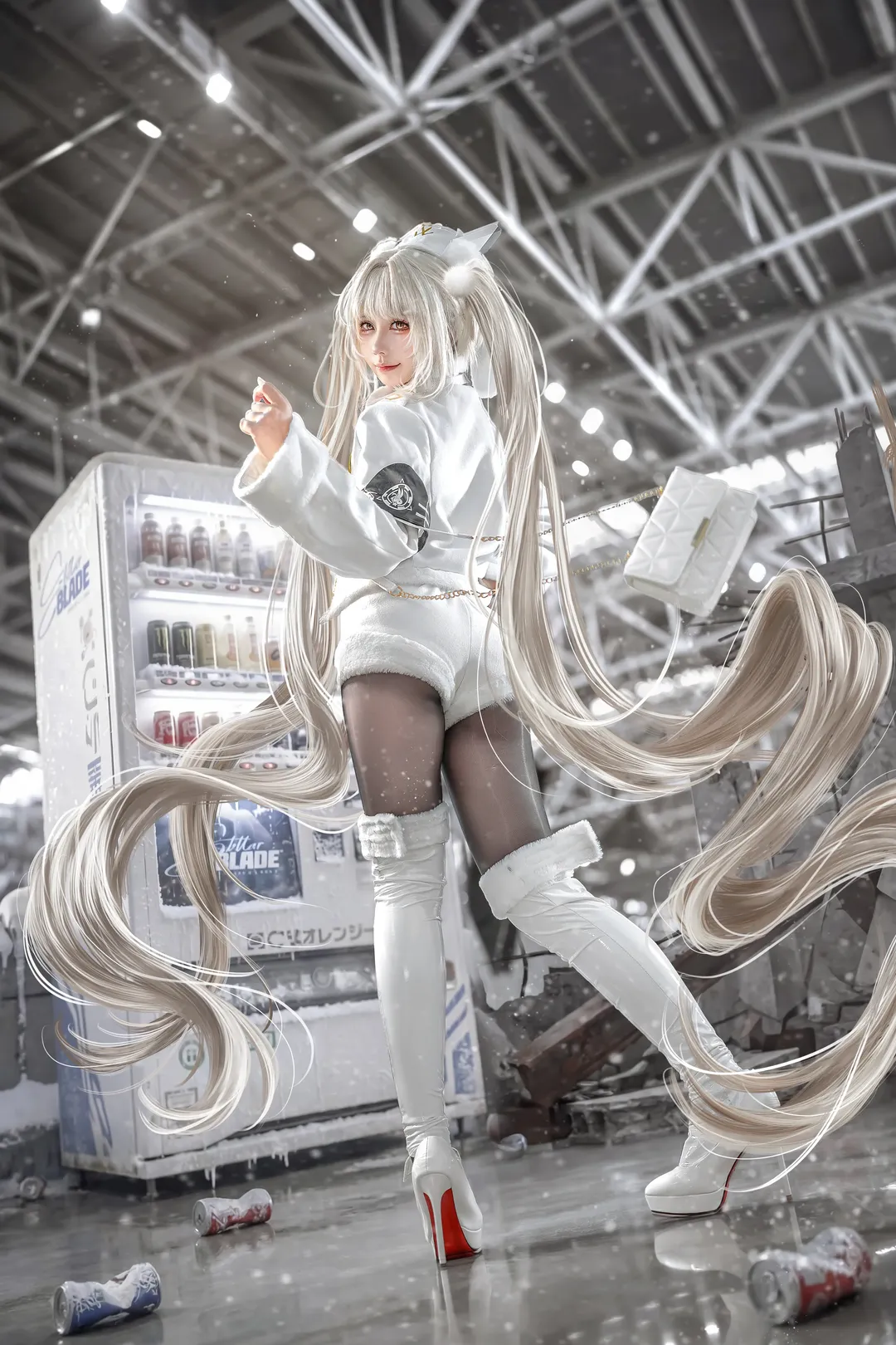 【布兰儿cos】nikke胜利女神白兔的雪地日常 - 第 1 张