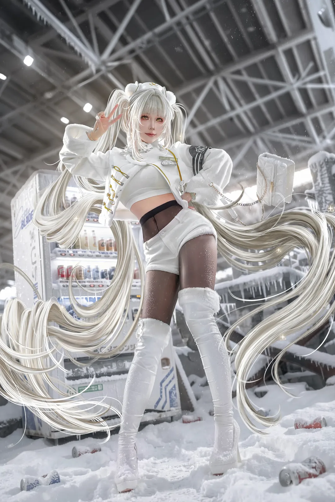【布兰儿cos】nikke胜利女神白兔的雪地日常 - 第 2 张