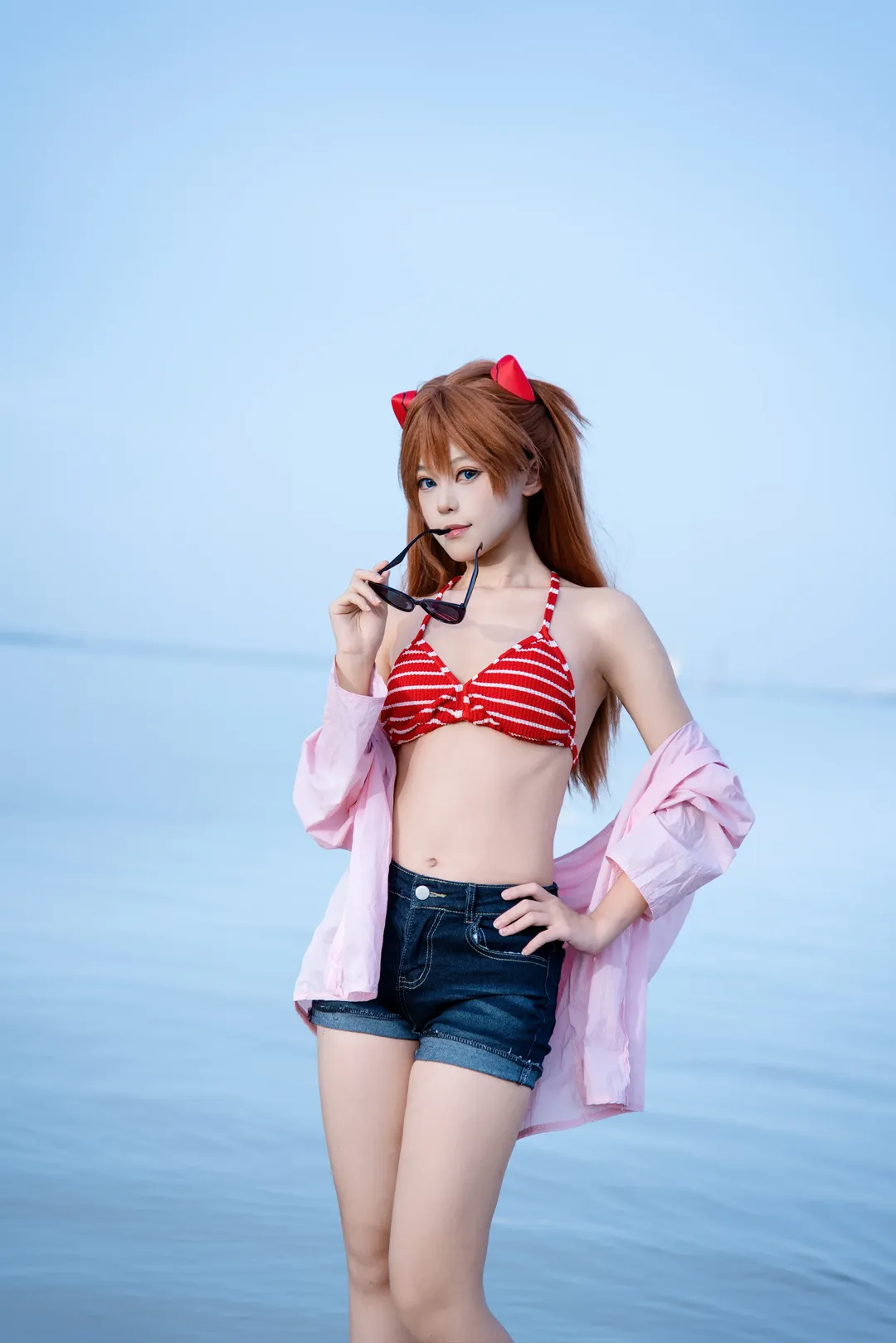 【明日香cos】新世紀福音戰士的海邊夏日外景 - 第 2 張