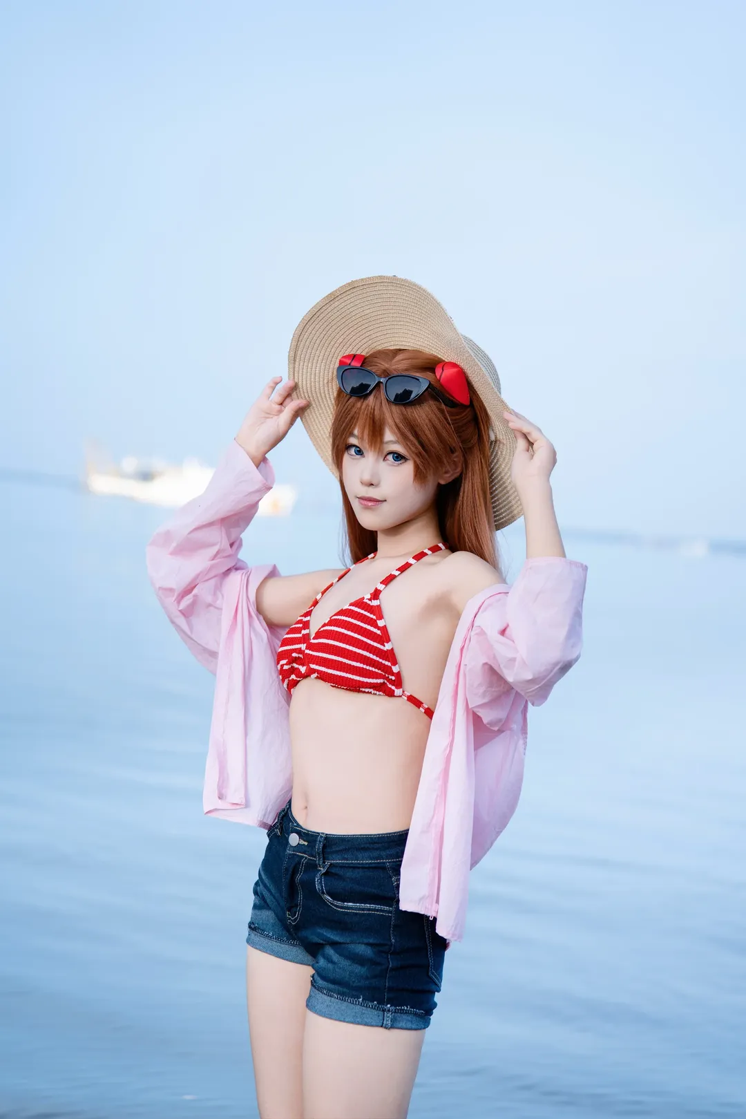 【明日香cos】新世紀福音戰士的海邊夏日外景 - 第 3 張