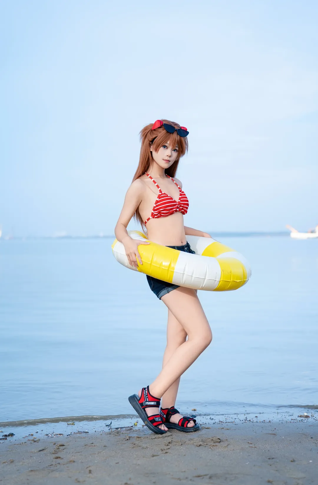 【明日香cos】新世紀福音戰士的海邊夏日外景 - 第 6 張