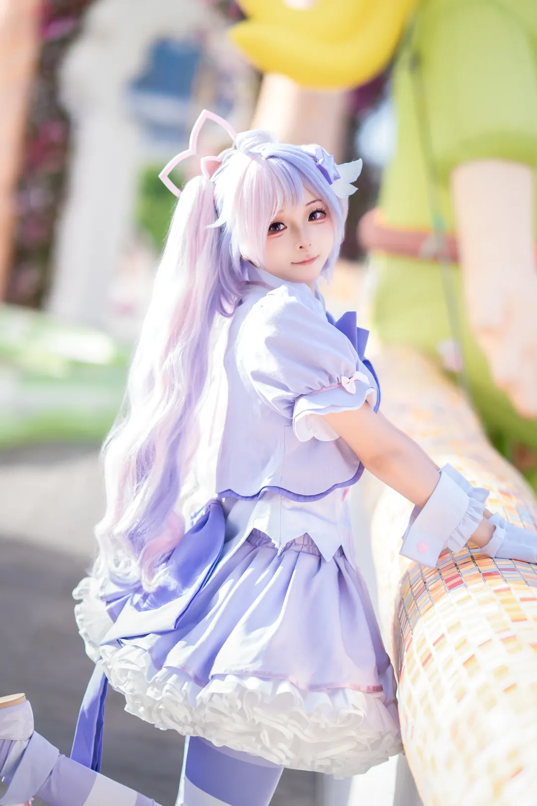 【宇泽玲纱cos】蔚蓝档案魔法少女的户外记录 - 第 3 张