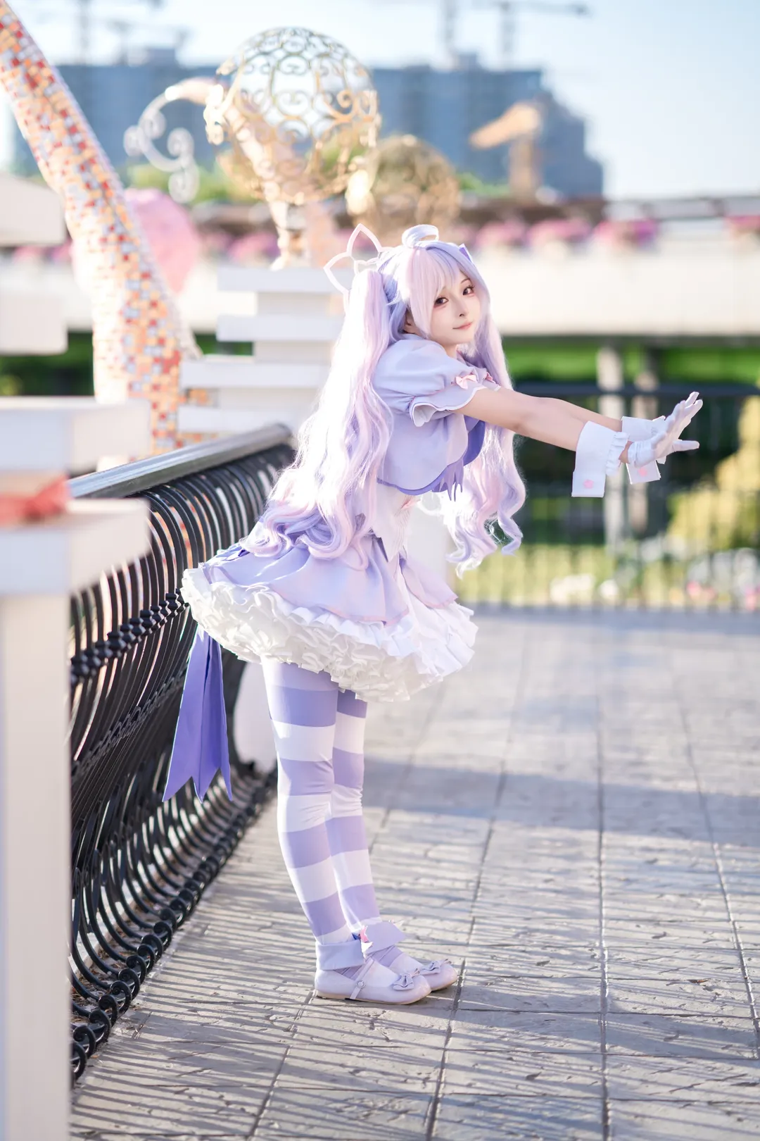 【宇泽玲纱cos】蔚蓝档案魔法少女的户外记录 - 第 4 张