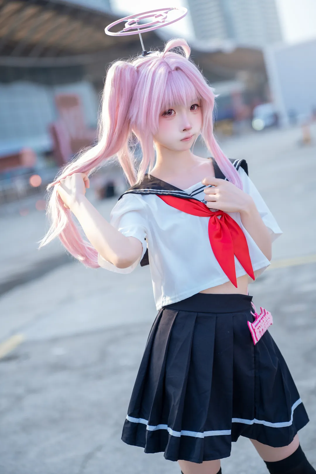 【柚鸟夏cos】蔚蓝档案里的活力水手服 - 第 5 张