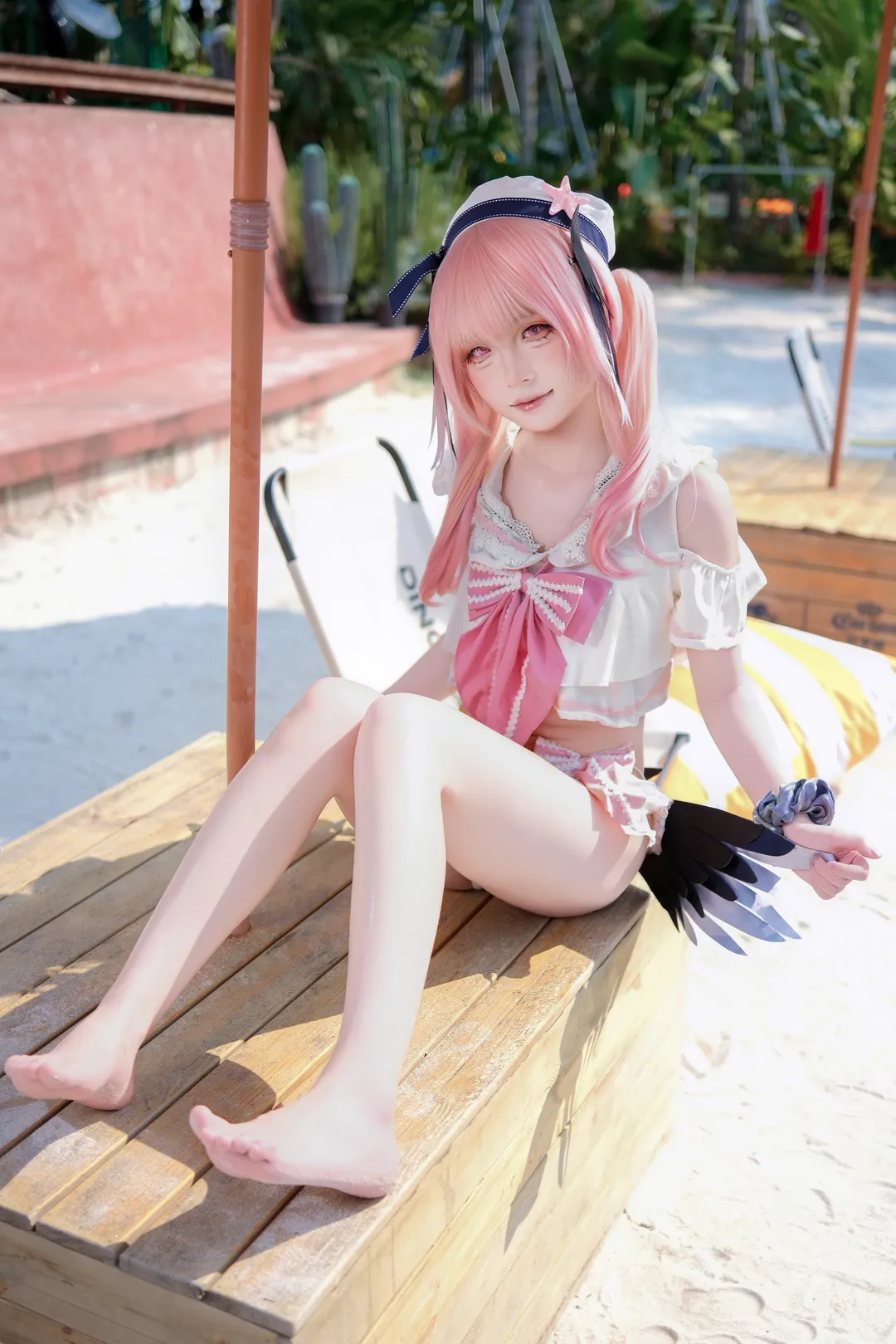 【下江小春cos】沙灘水手服外景的清新正片記錄 - 第 1 張