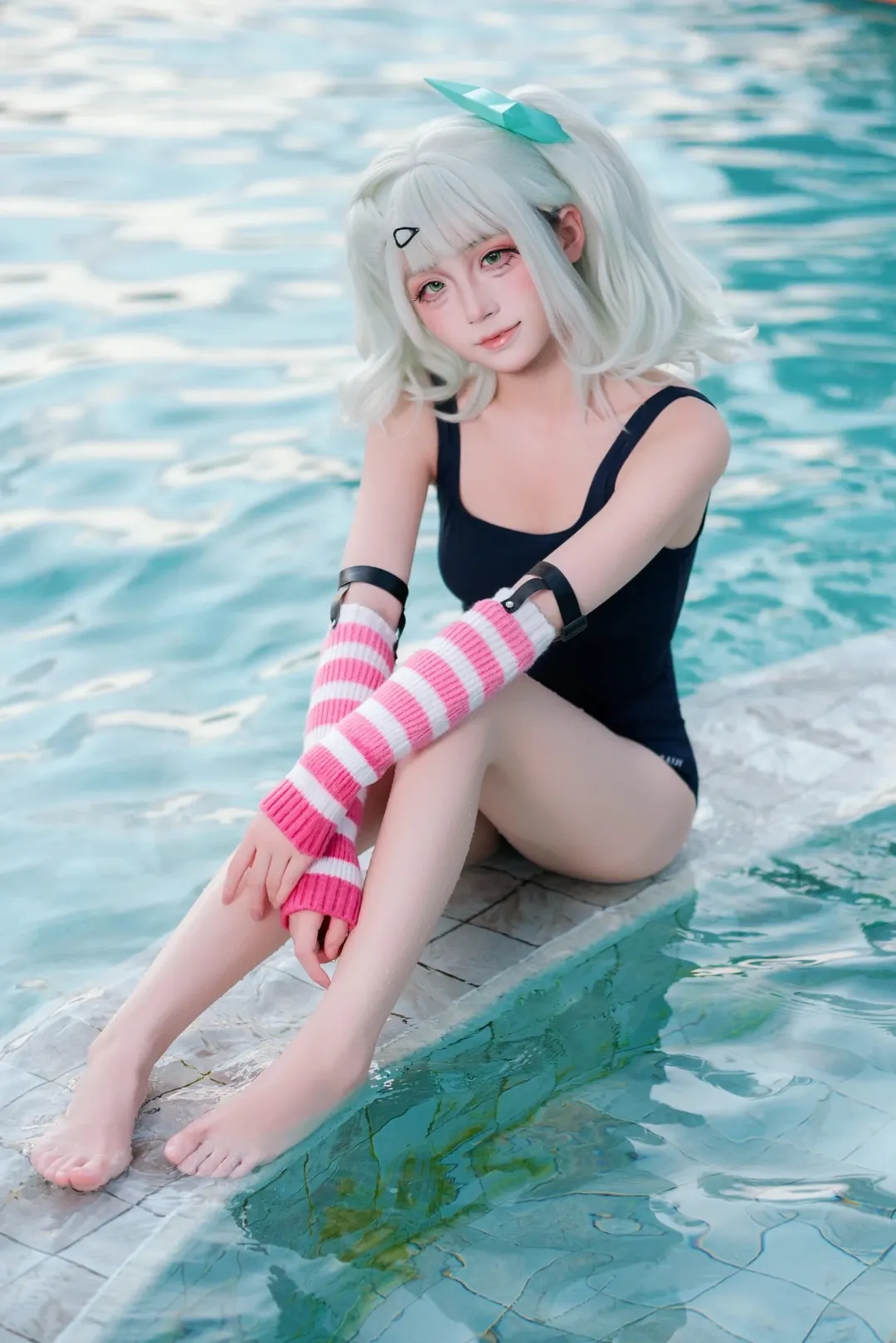 【千夏cos】绝区零的夏日泳池清凉拍摄记录 - 第 1 张