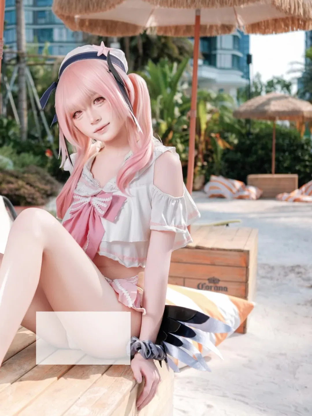 【下江小春cos】碧蓝档案的夏日沙滩写真 - 第 2 张